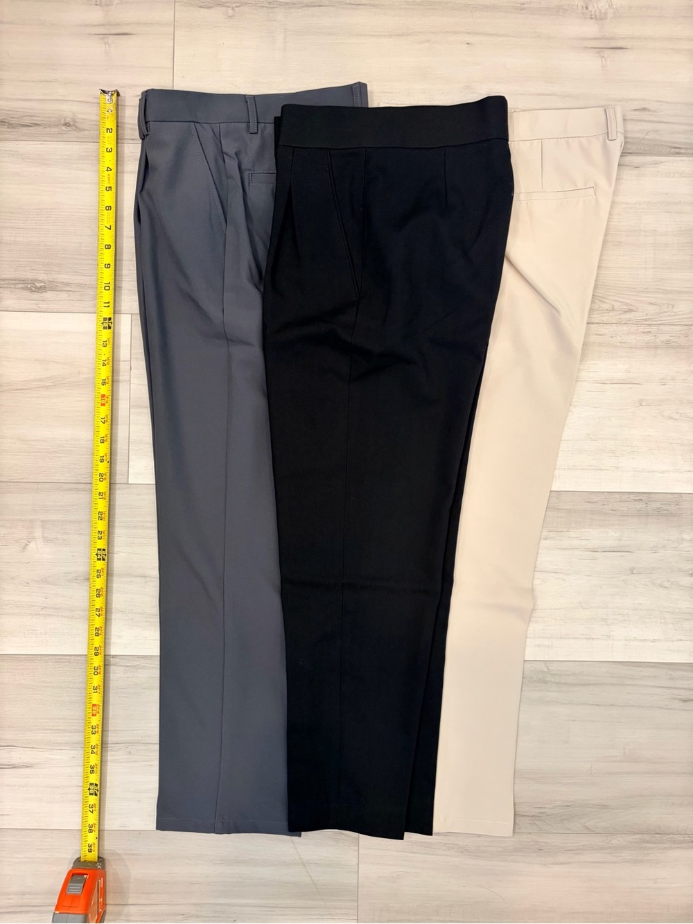 SHEIN Bundle of 3 Men Slant Pocket Solid Pants Trousers Size 29 Small